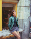 Green Biker Jacket