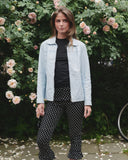 Baby Blue Leather Jacket