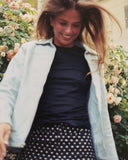 Baby Blue Leather Jacket