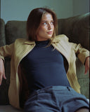 Beige High Neck Jacket