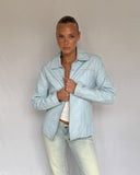 Baby Blue Leather Jacket