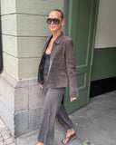 Dark Brown Suede Leather Jacket