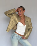 Gold Leather Jacket