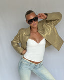 Gold Leather Jacket
