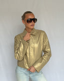 Gold Leather Jacket