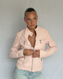 Baby Pink Leather Jacket