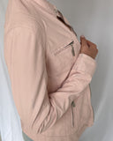 Baby Pink Leather Jacket