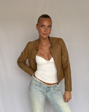 High Neck Beige Jacket