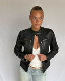 Black Biker Moto Jacket