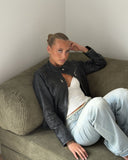 Black Biker Moto Jacket